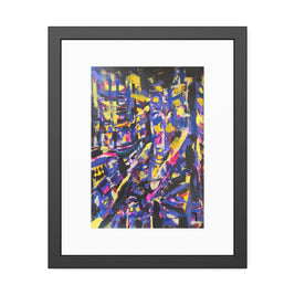 The Night Everything Begins | New York Dream | Framed Abstract Fine Print | Bucket List Collection