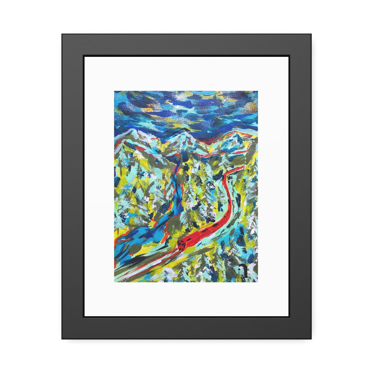 Between Departures and Arrivals | Trans-Siberian Railway | Framed Abstract Art Print | Bucket List Collection