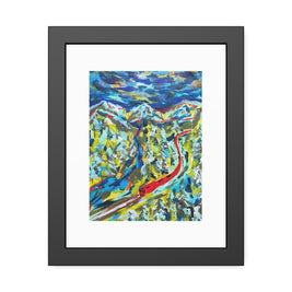 Between Departures and Arrivals | Trans-Siberian Railway | Framed Abstract Art Print | Bucket List Collection