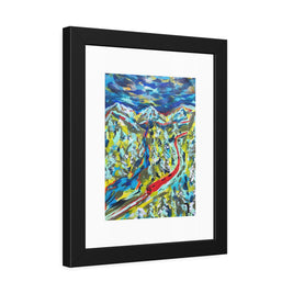 Between Departures and Arrivals | Trans-Siberian Railway | Framed Abstract Art Print | Bucket List Collection