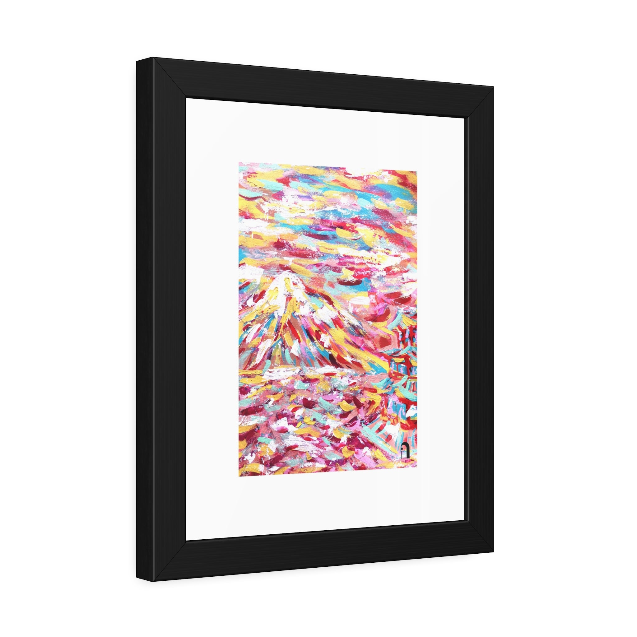 Before I Arrived, Mount Fuji | Framed Abstract Art Print | Bucket List Collection