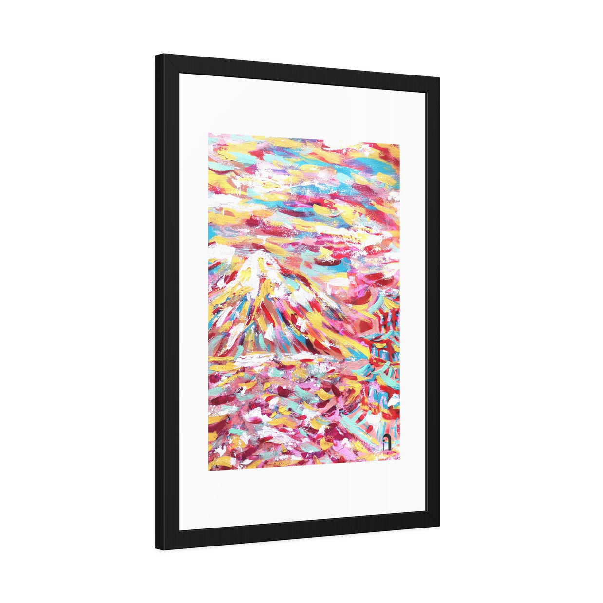 Before I Arrived, Mount Fuji | Framed Abstract Art Print | Bucket List Collection