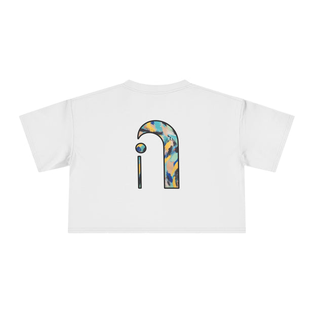 INWARDS Art Crop Tee | Where the Ocean Meets Us | Wearable Art Shirt | Bucket List Collection