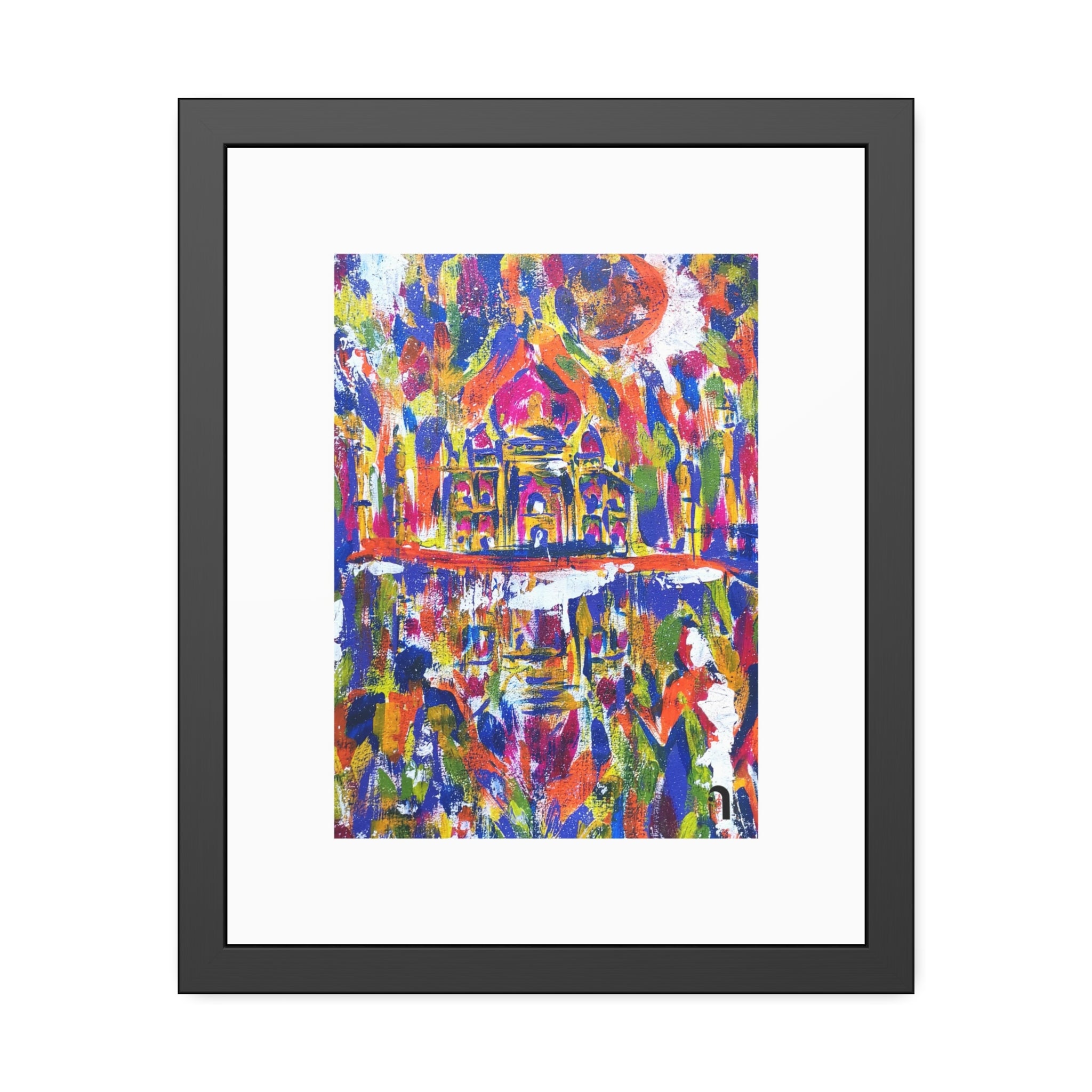 Where Love Became Eternal | Taj Mahal | Framed Abstract Art Print | Bucket List Collection