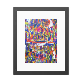 Where Love Became Eternal | Taj Mahal | Framed Abstract Art Print | Bucket List Collection