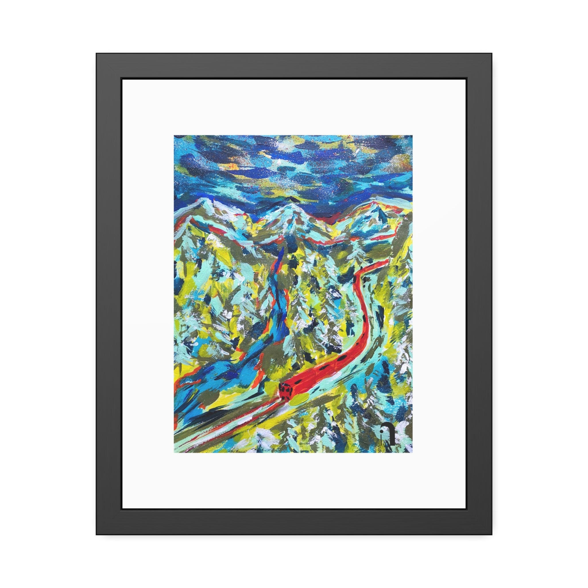 Between Departures and Arrivals | Trans-Siberian Railway | Framed Abstract Art Print | Bucket List Collection