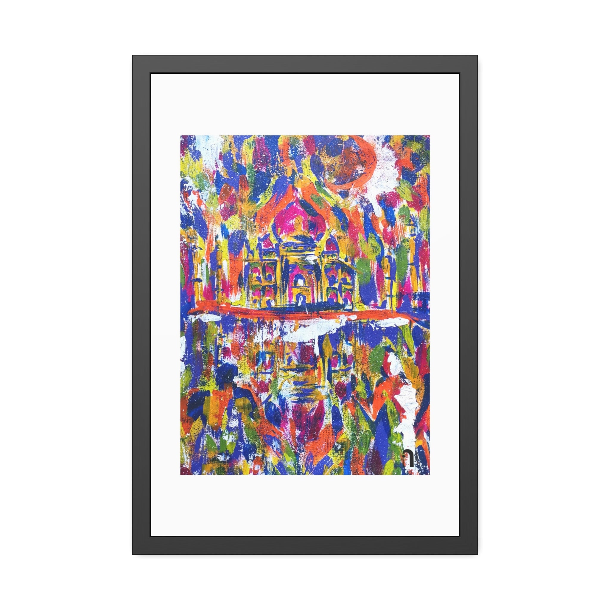 Where Love Became Eternal | Taj Mahal | Framed Abstract Art Print | Bucket List Collection