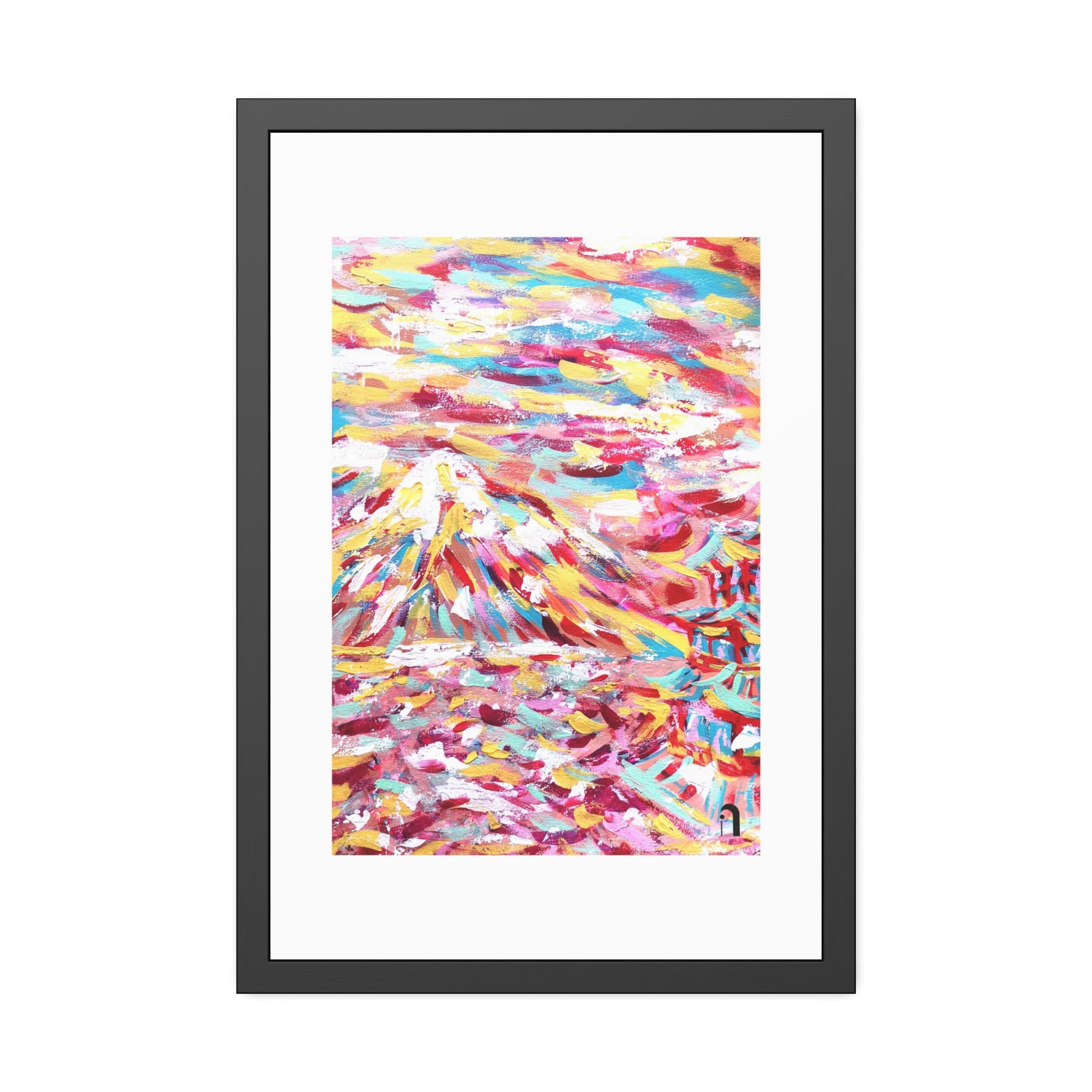 Before I Arrived, Mount Fuji | Framed Abstract Art Print | Bucket List Collection