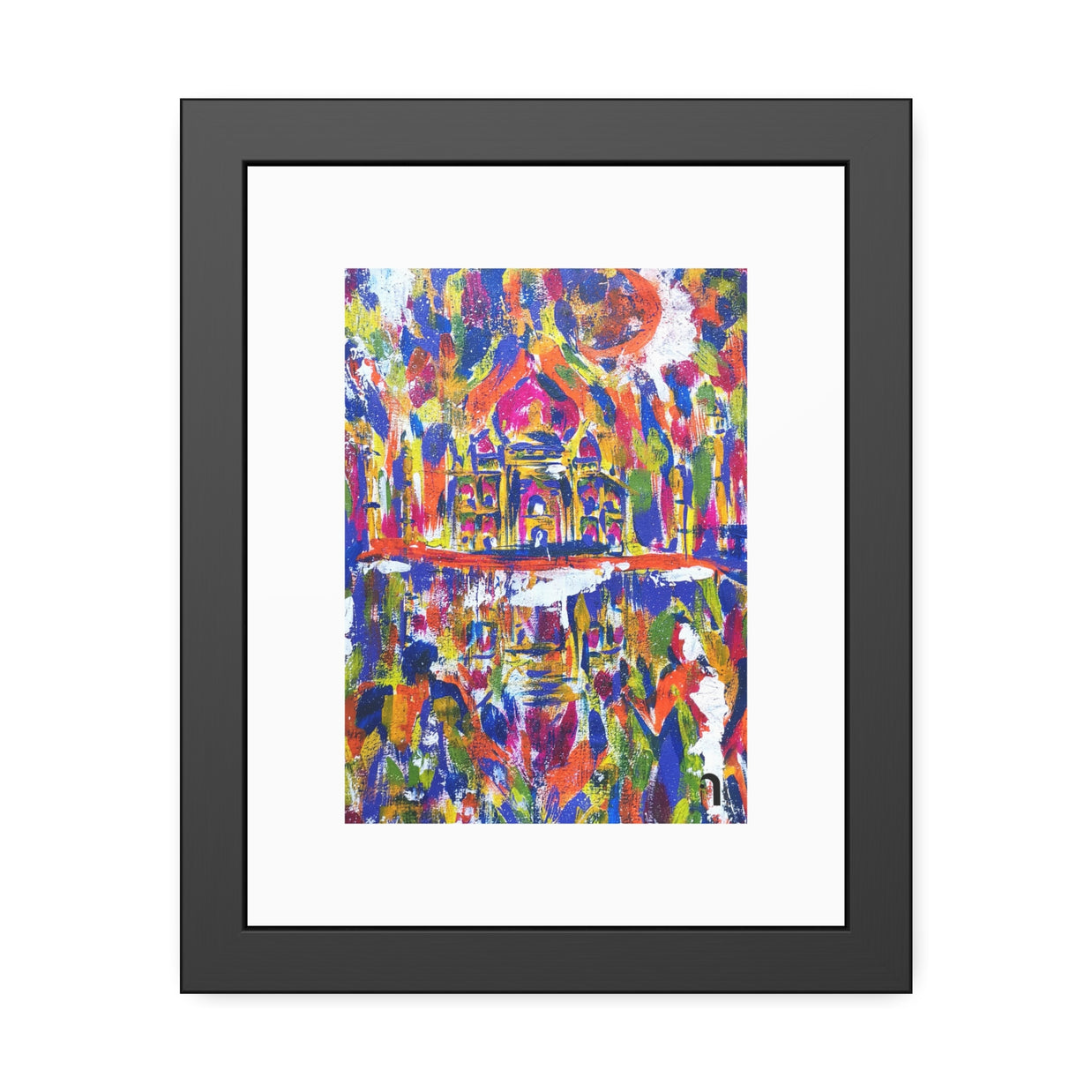 Where Love Became Eternal | Taj Mahal | Framed Abstract Art Print | Bucket List Collection