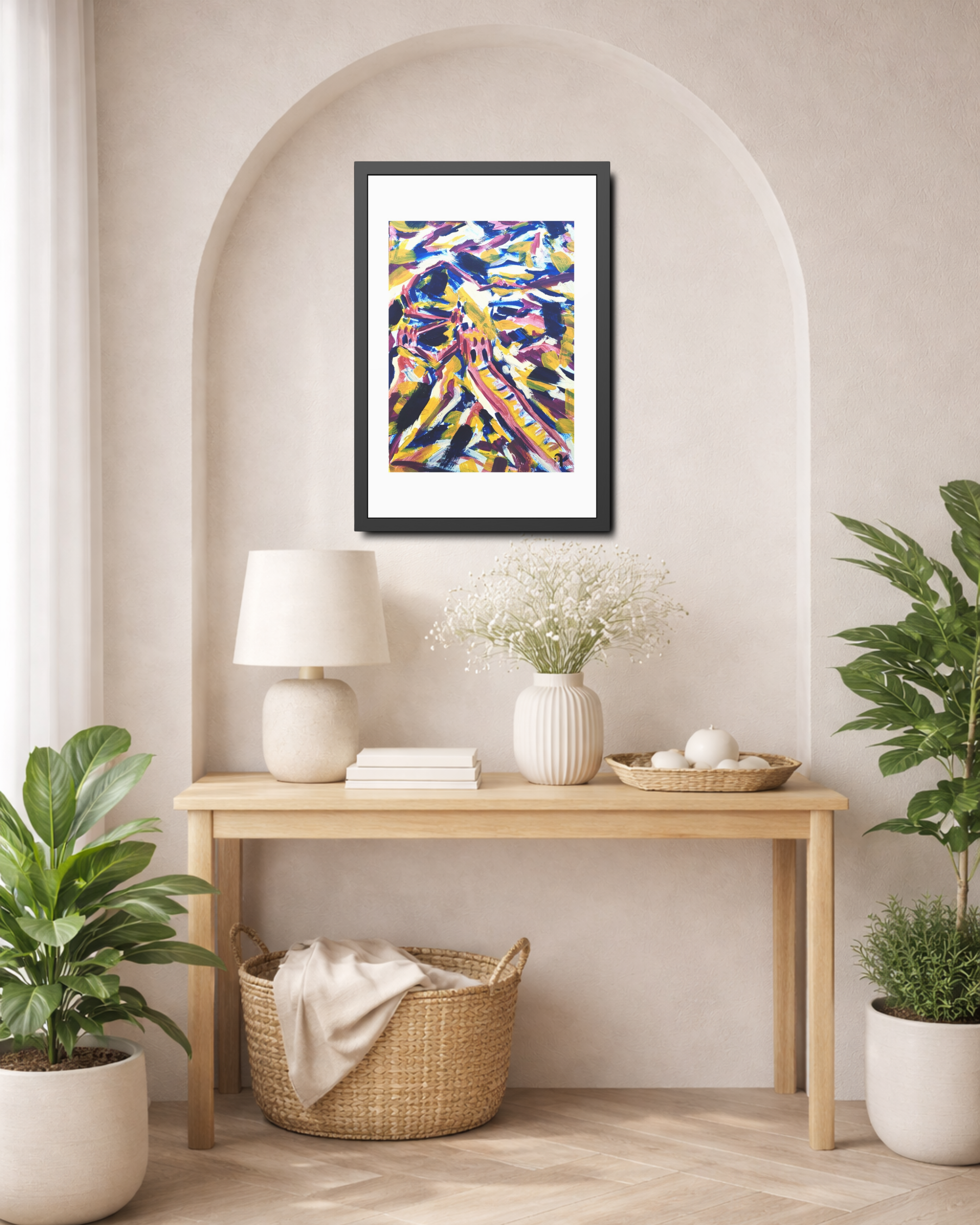 Beyond My Comfort Line | The Great Wall of China | Framed Abstract Art Print | Bucket List Collection
