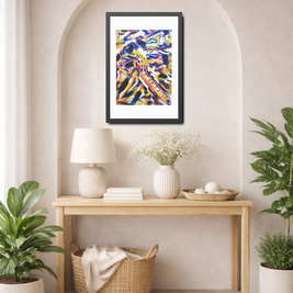 Beyond My Comfort Line | The Great Wall of China | Framed Abstract Art Print | Bucket List Collection