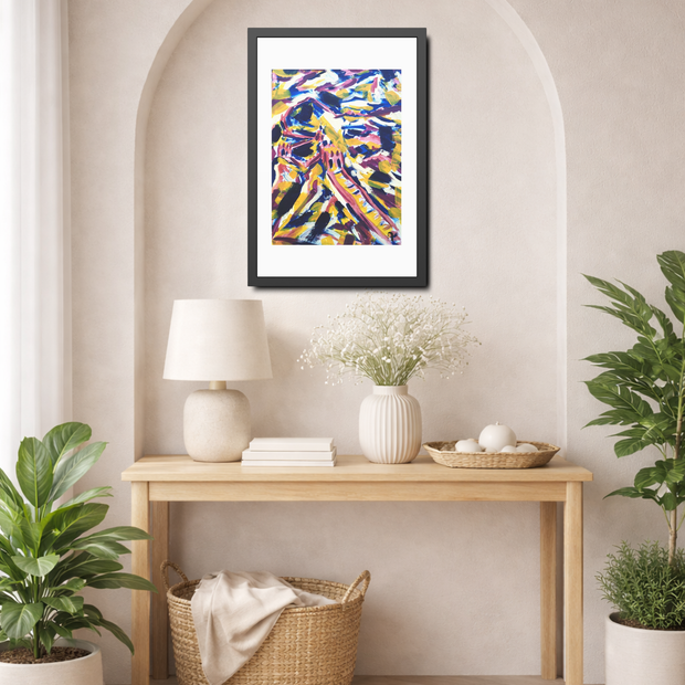 Beyond My Comfort Line | The Great Wall of China | Framed Abstract Art Print | Bucket List Collection