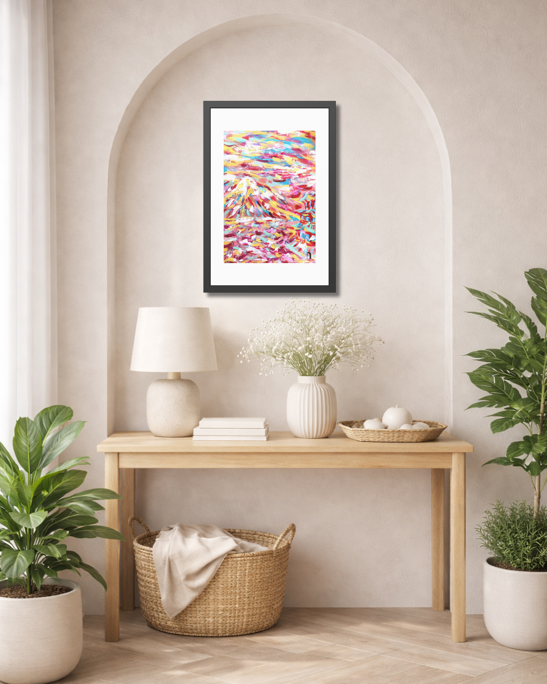 Before I Arrived, Mount Fuji | Framed Abstract Art Print | Bucket List Collection