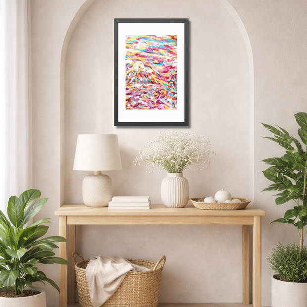 Before I Arrived, Mount Fuji | Framed Abstract Art Print | Bucket List Collection