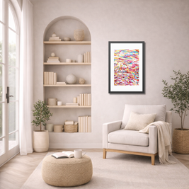 Before I Arrived, Mount Fuji | Framed Abstract Art Print | Bucket List Collection