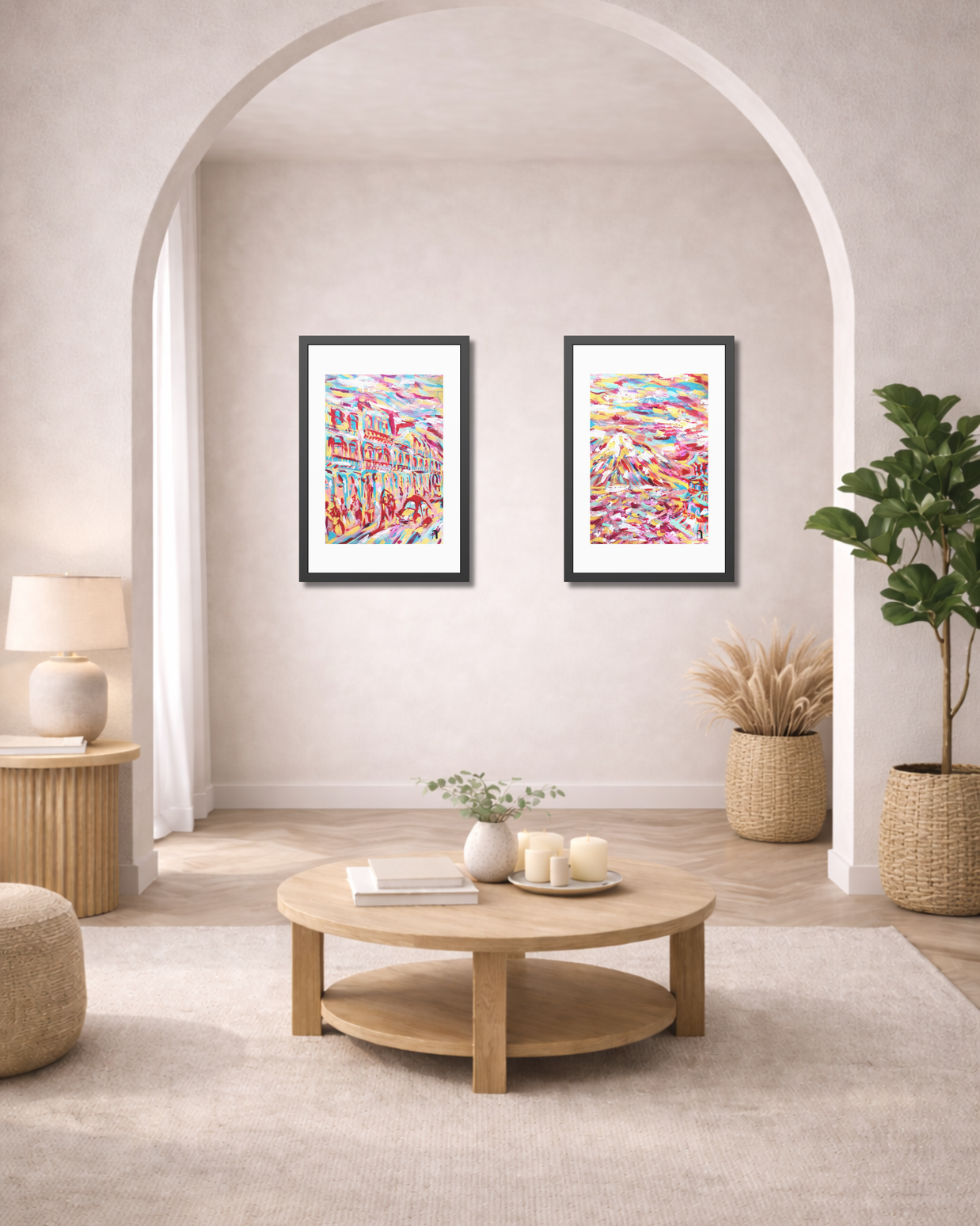 Before I Arrived, Mount Fuji | Framed Abstract Art Print | Bucket List Collection