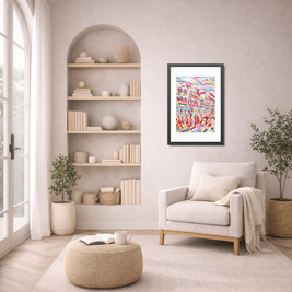 Before the Music Found Me | Havana | Framed Abstract Art Print | Bucket List Collection.