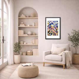 Beyond My Comfort Line | The Great Wall of China | Framed Abstract Art Print | Bucket List Collection