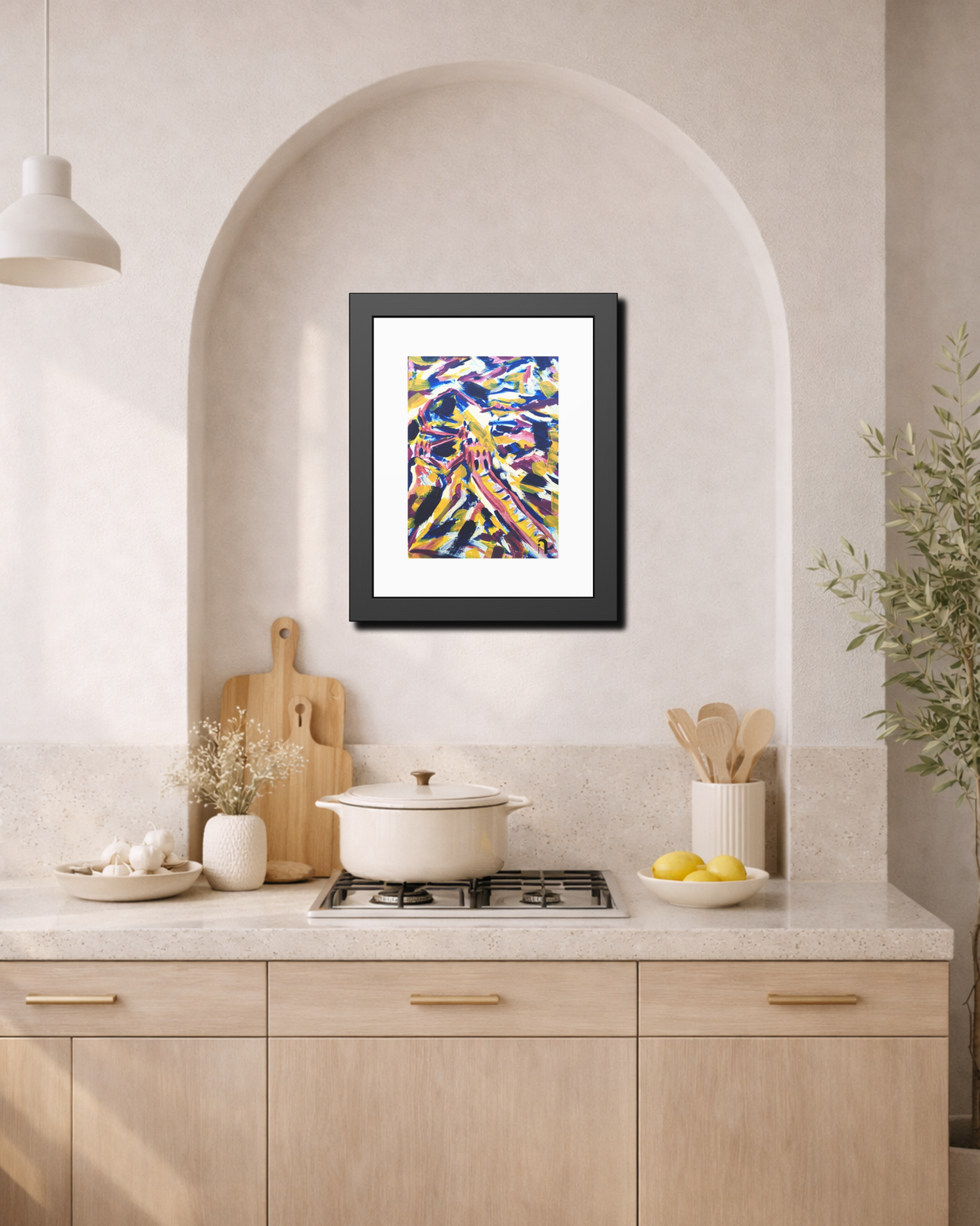 Beyond My Comfort Line | The Great Wall of China | Framed Abstract Art Print | Bucket List Collection
