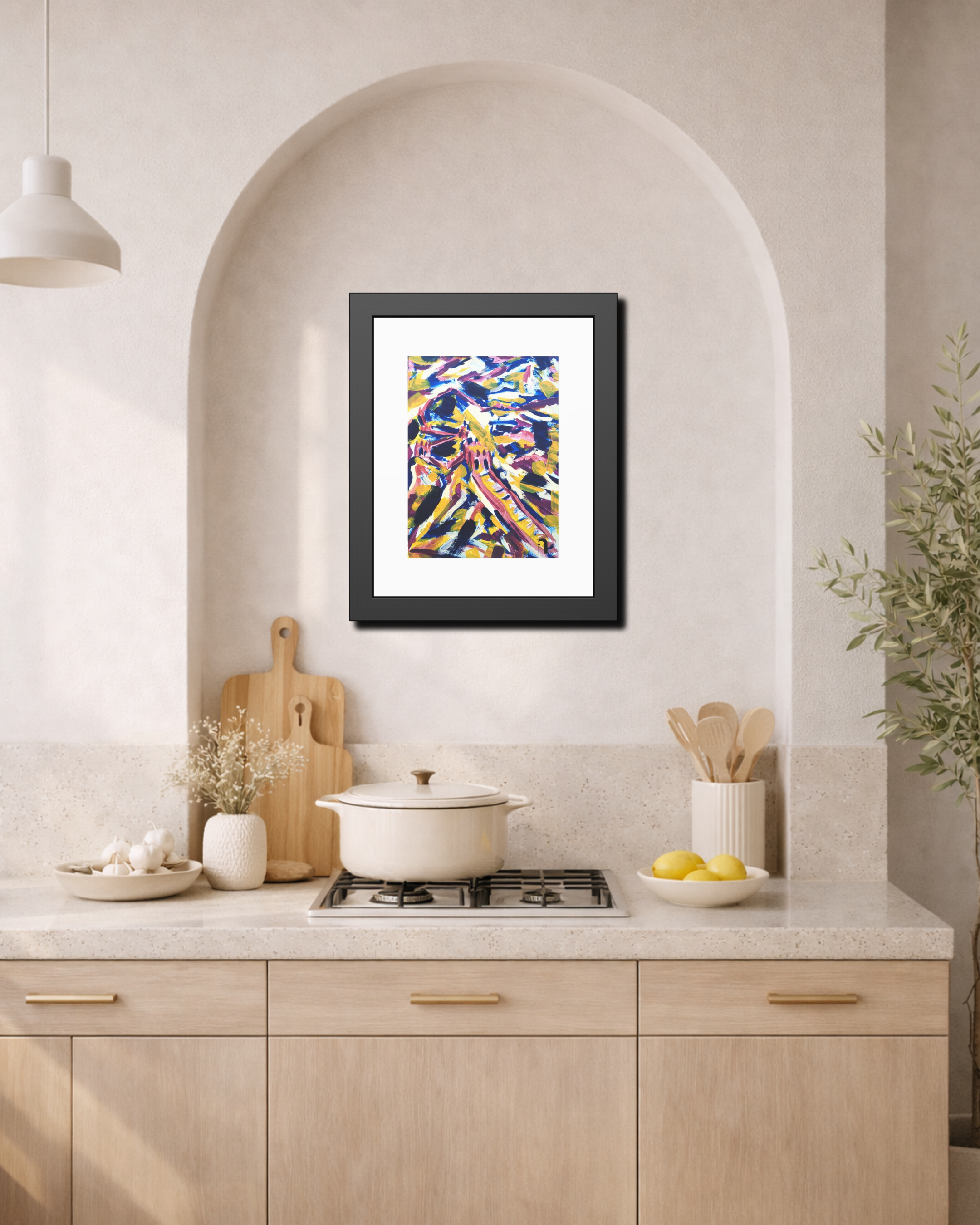 Beyond My Comfort Line | The Great Wall of China | Framed Abstract Art Print | Bucket List Collection
