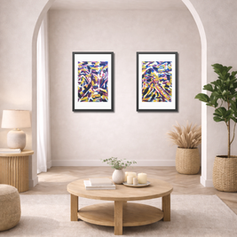 Beyond My Comfort Line | The Great Wall of China | Framed Abstract Art Print | Bucket List Collection