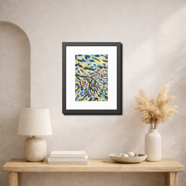 Before the Horizon Became Ours | Santorini | Framed Abstract Art Print | Bucket List Collection