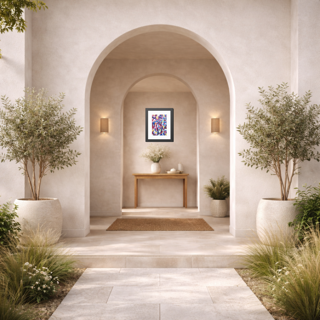 Where Dreams Lift | Hot Air Balloon Dream | Framed Abstract Art Print | Bucket List Collection