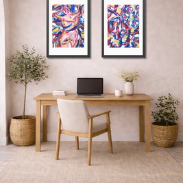 Where Dreams Lift | Hot Air Balloon Dream | Framed Abstract Art Print | Bucket List Collection