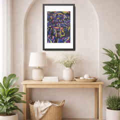 The Road We Shared | Route 66 Dream | Framed Abstract Art Print | Bucket List Collection