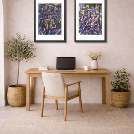 The Road We Shared | Route 66 Dream | Framed Abstract Art Print | Bucket List Collection