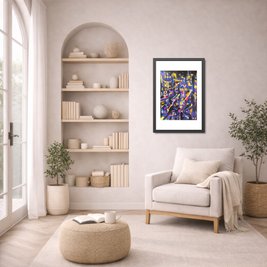 The Night Everything Begins | New York Dream | Framed Abstract Fine Print | Bucket List Collection