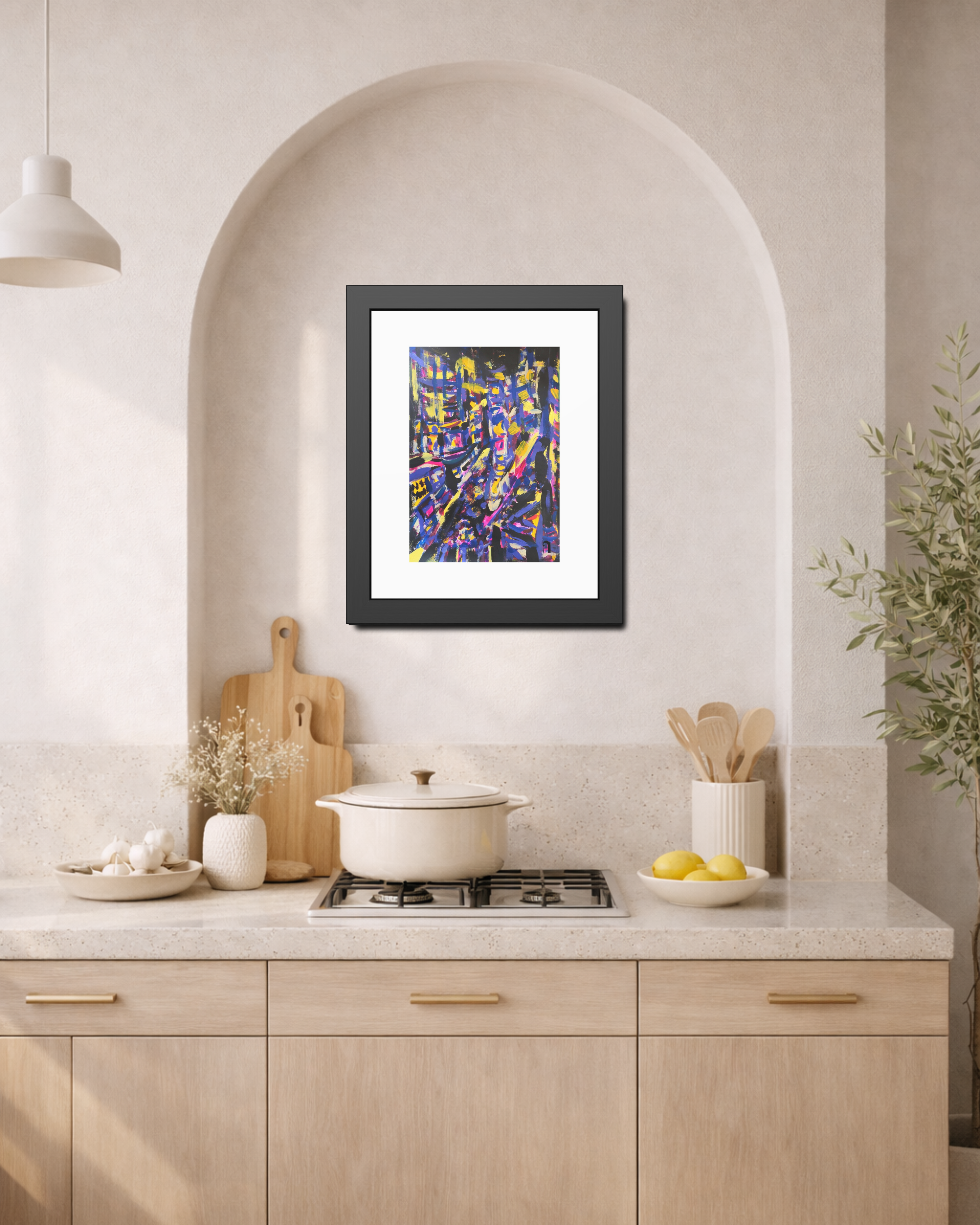 The Night Everything Begins | New York Dream | Framed Abstract Fine Print | Bucket List Collection