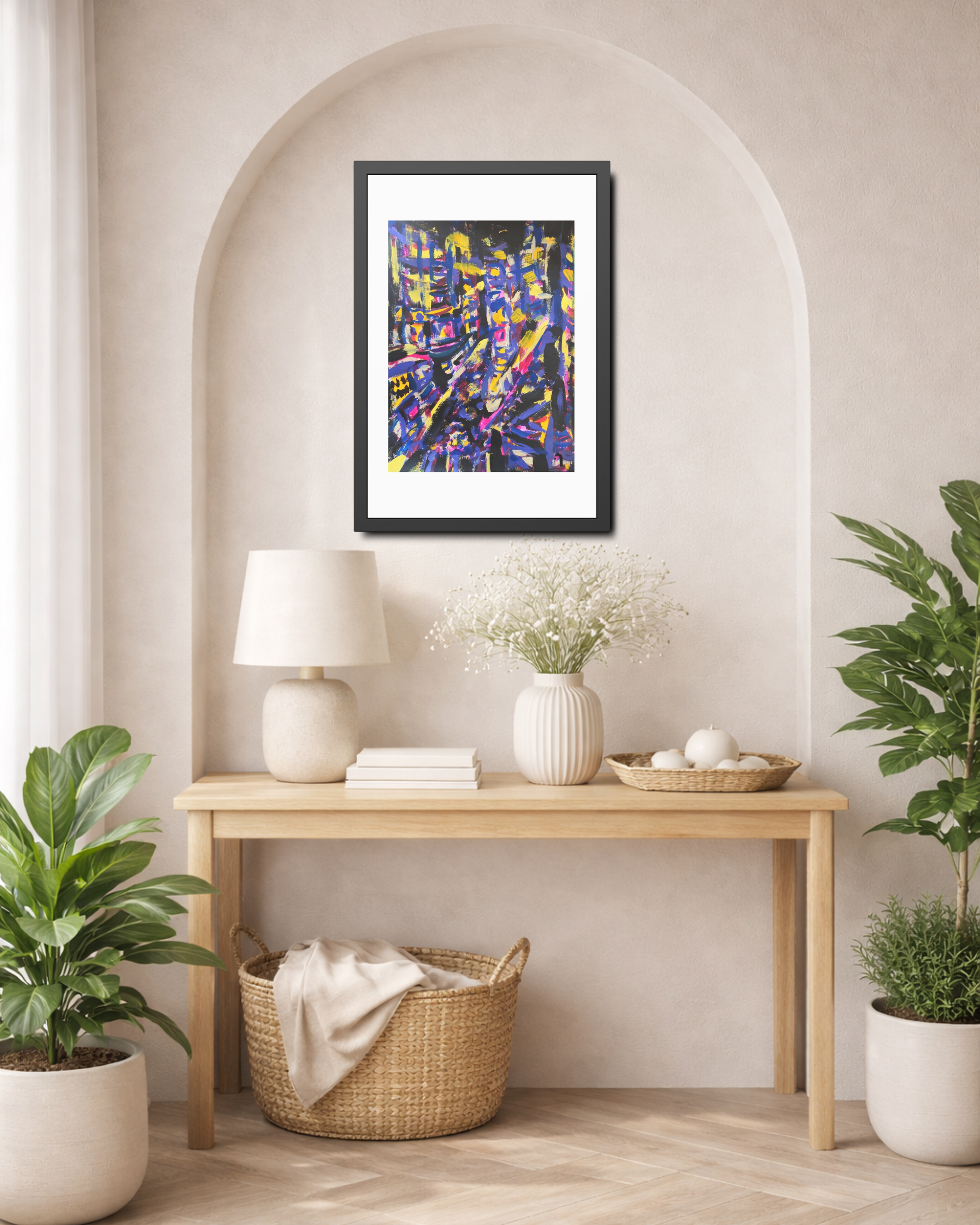 The Night Everything Begins | New York Dream | Framed Abstract Fine Print | Bucket List Collection
