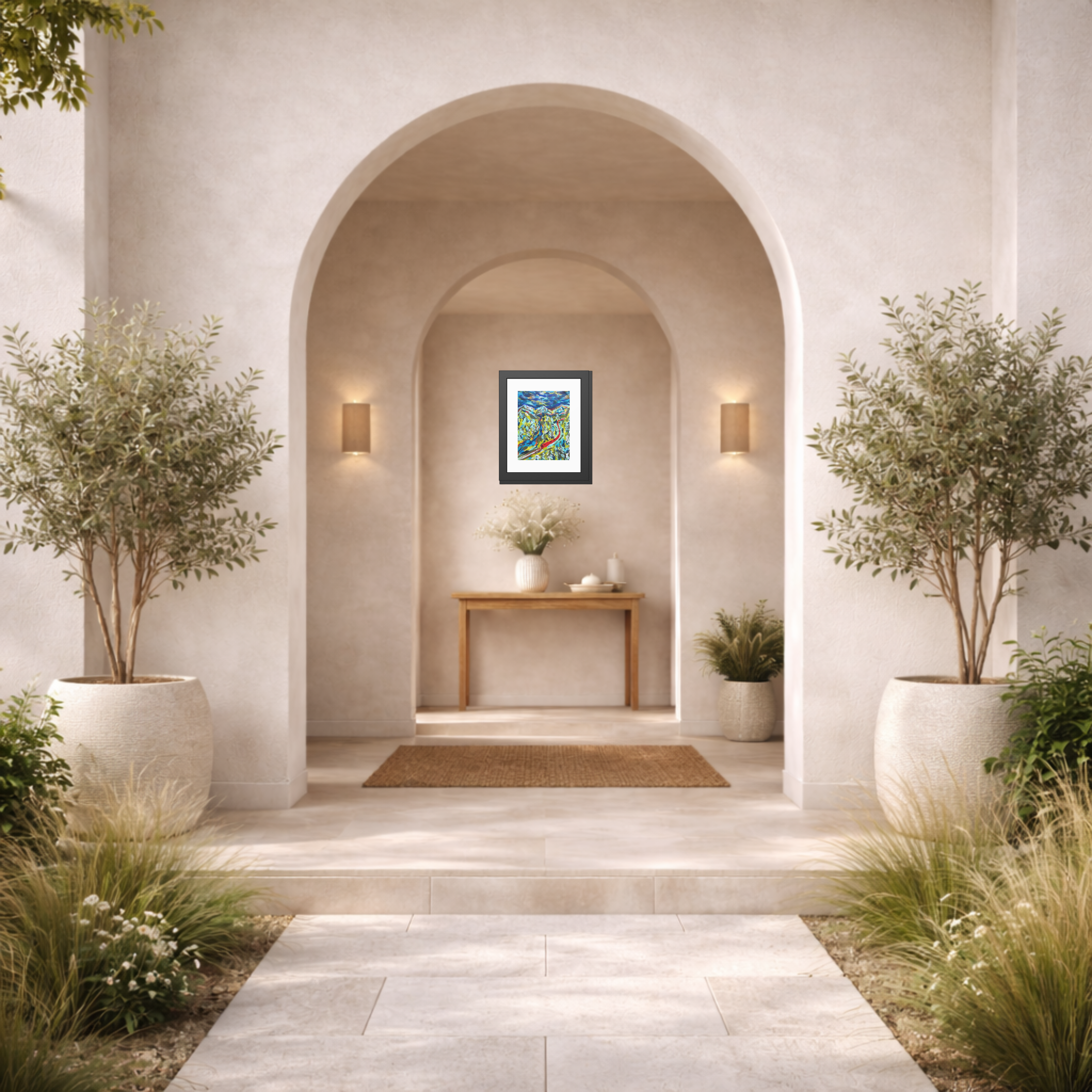 Between Departures and Arrivals | Trans-Siberian Railway | Framed Abstract Art Print | Bucket List Collection