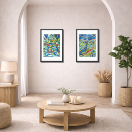 Between Departures and Arrivals | Trans-Siberian Railway | Framed Abstract Art Print | Bucket List Collection