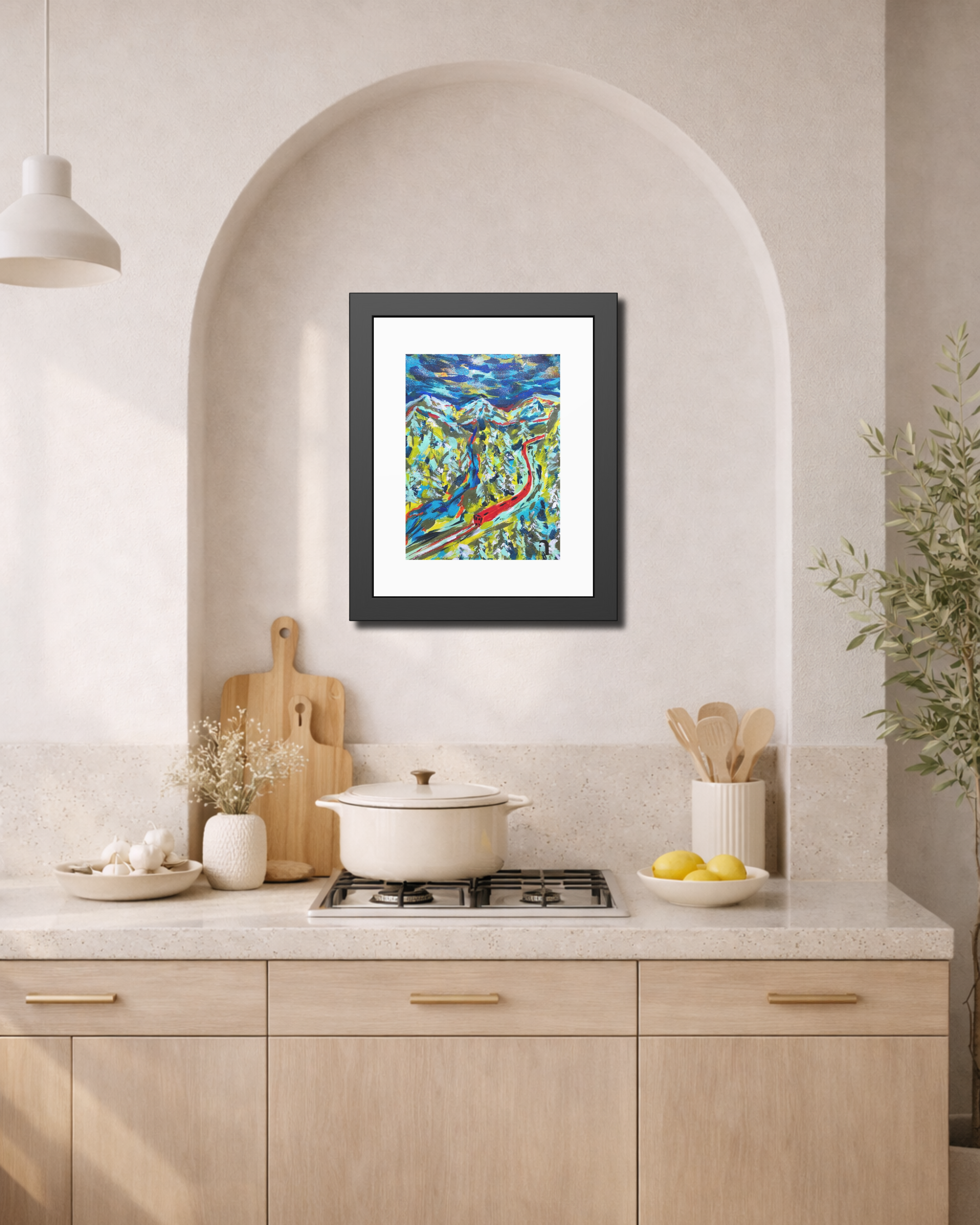Between Departures and Arrivals | Trans-Siberian Railway | Framed Abstract Art Print | Bucket List Collection