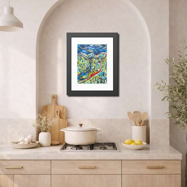 Between Departures and Arrivals | Trans-Siberian Railway | Framed Abstract Art Print | Bucket List Collection