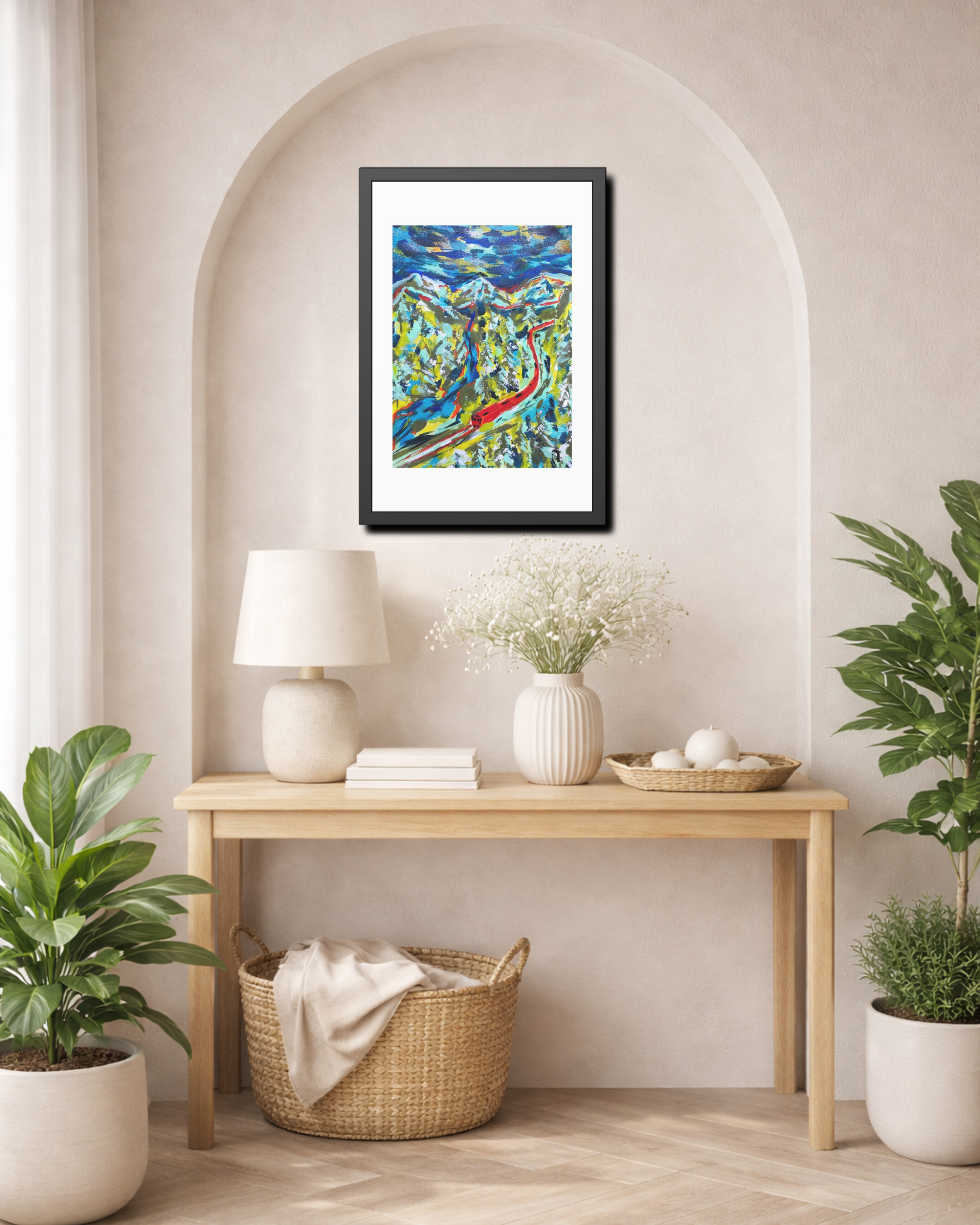 Between Departures and Arrivals | Trans-Siberian Railway | Framed Abstract Art Print | Bucket List Collection