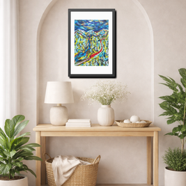Between Departures and Arrivals | Trans-Siberian Railway | Framed Abstract Art Print | Bucket List Collection