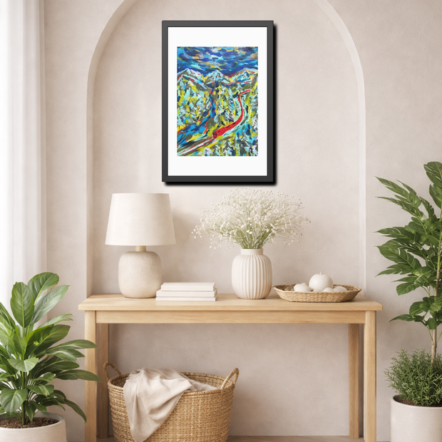 Between Departures and Arrivals | Trans-Siberian Railway | Framed Abstract Art Print | Bucket List Collection