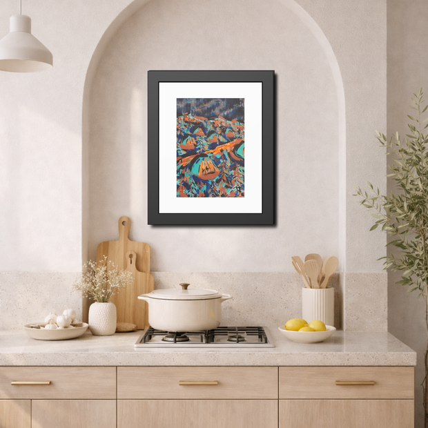 Where Warmth Finds Us | Framed Abstract Art Print | Bucket List Collection