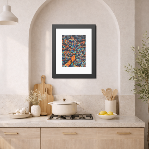 Where the Sky Holds Us | Framed Abstract Art Print | Bucket List Collection