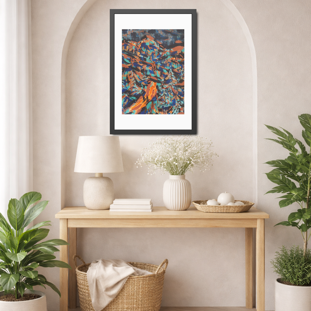 Where the Sky Holds Us | Framed Abstract Art Print | Bucket List Collection