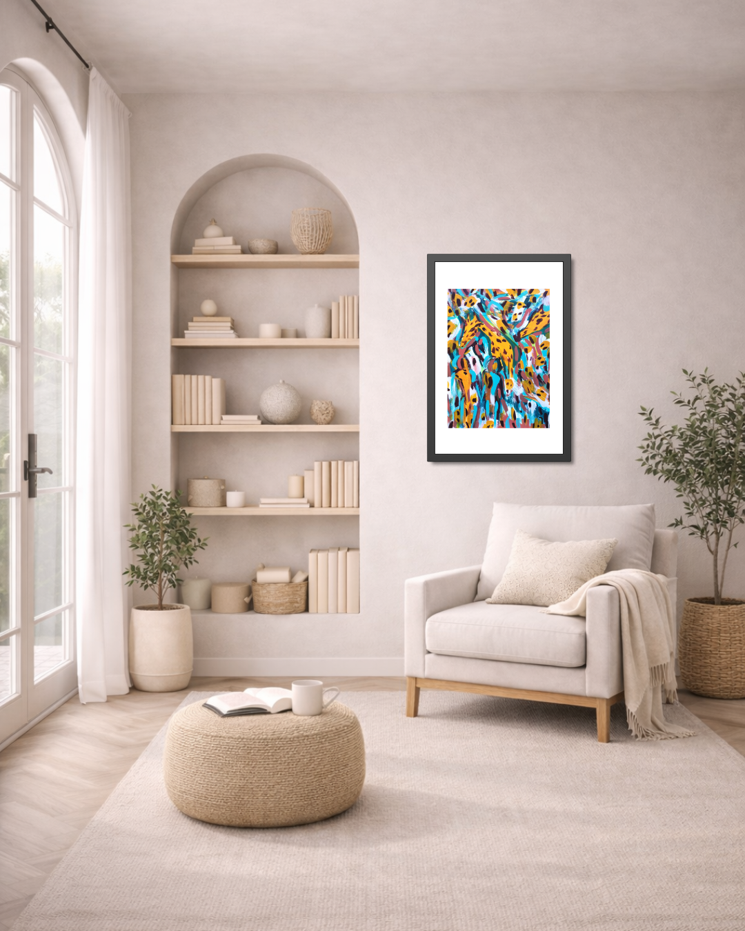 Where the Wild Watches Back | South Africa | Framed Abstract Art Print | Bucket List Collection