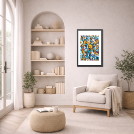 Where the Wild Watches Back | South Africa | Framed Abstract Art Print | Bucket List Collection
