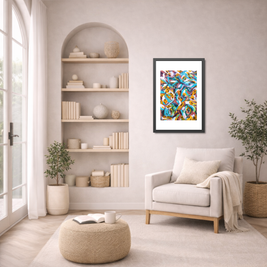 Before Freedom Found Me | Buenos Aires | Framed Abstract Art Print | Bucket List Collection