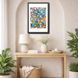 Before Freedom Found Me | Buenos Aires | Framed Abstract Art Print | Bucket List Collection