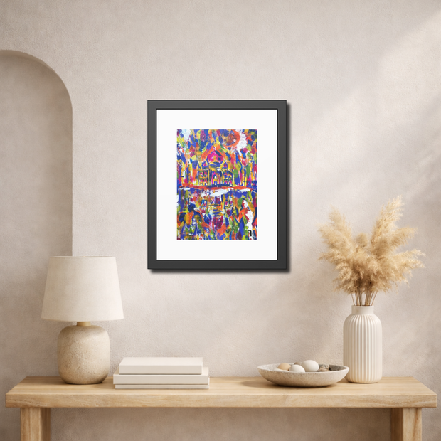 Where Love Became Eternal | Taj Mahal | Framed Abstract Art Print | Bucket List Collection