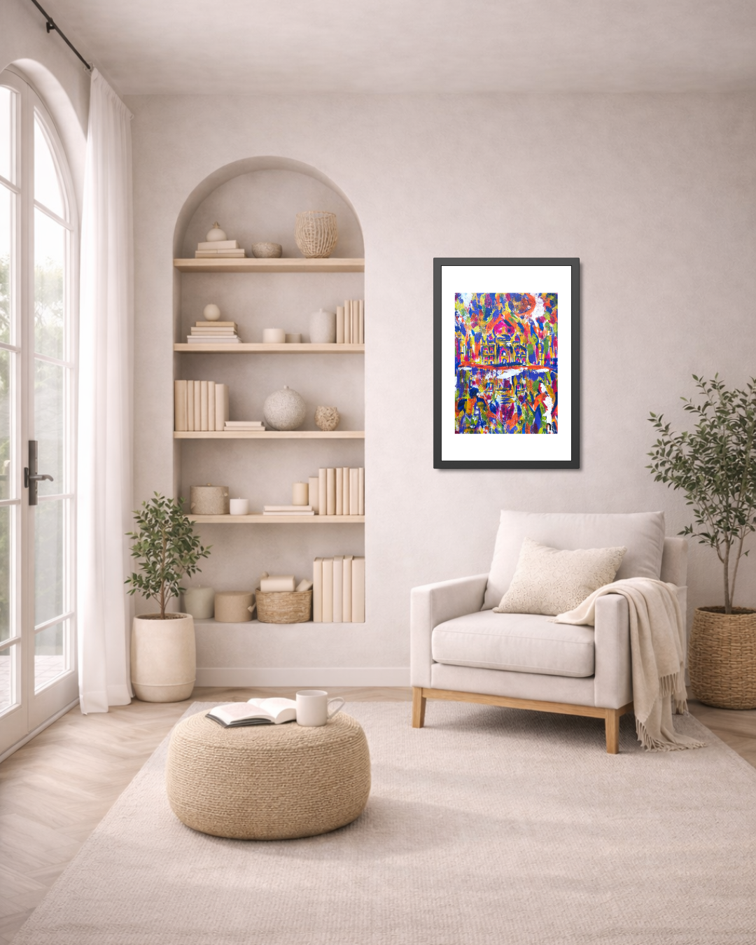 Where Love Became Eternal | Taj Mahal | Framed Abstract Art Print | Bucket List Collection
