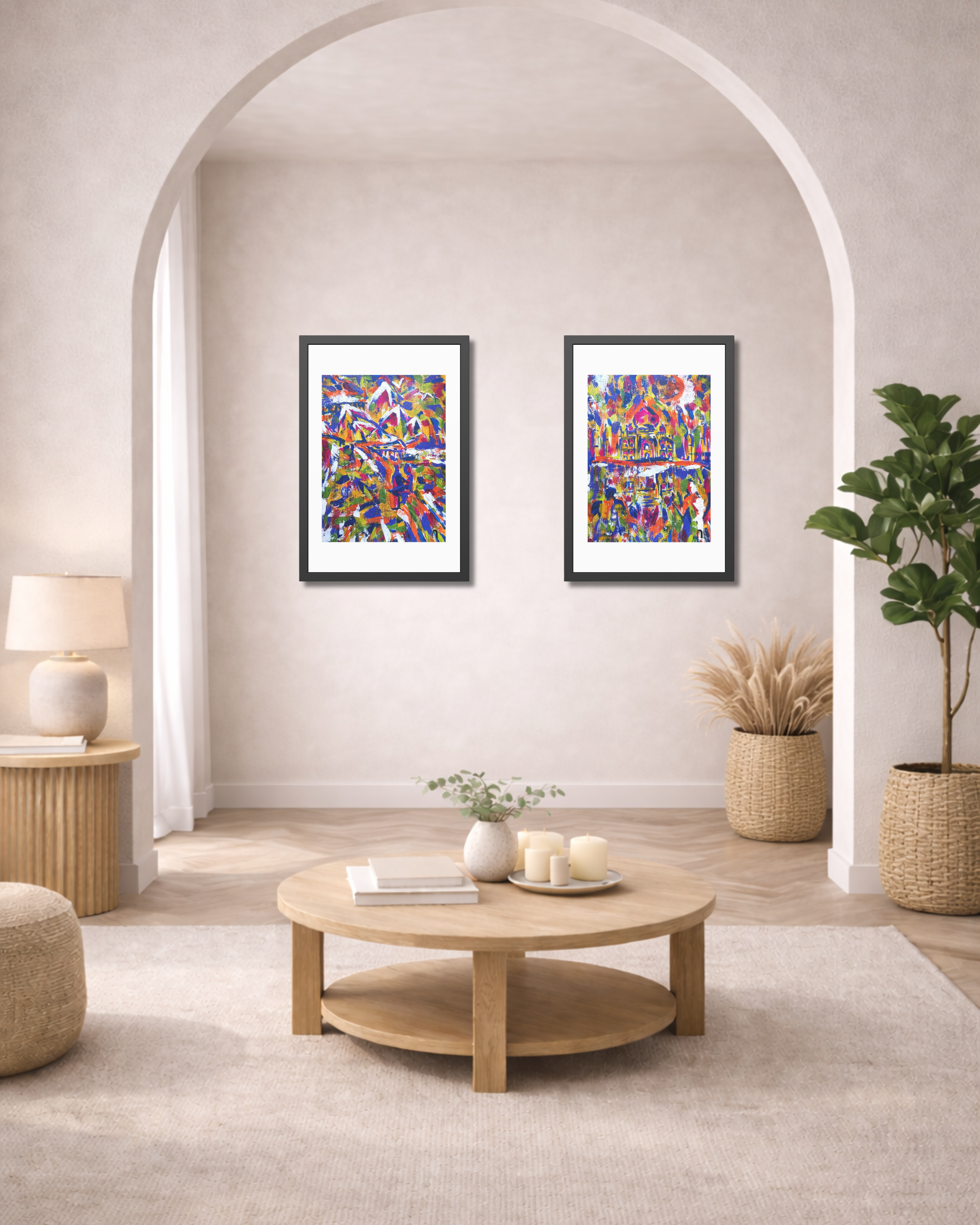 Where Love Became Eternal | Taj Mahal | Framed Abstract Art Print | Bucket List Collection